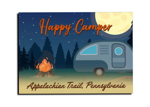 "Happy Camper" Customizable Magnet