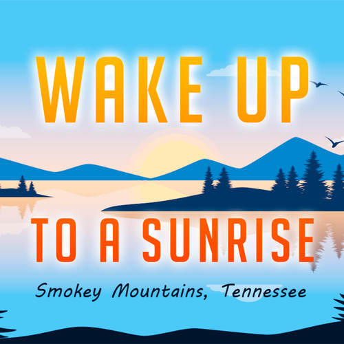 "Wake Up to a Sunrise" Customizable Sticker