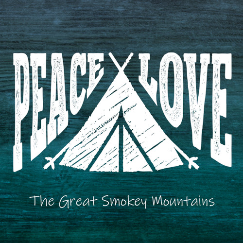 "Peace and Love" Customizable Sticker