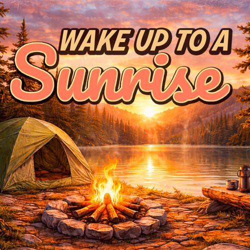 "Wake up to a Sunrise" Sticker