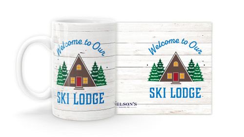 "Welcome to Our Ski Lodge" Mug