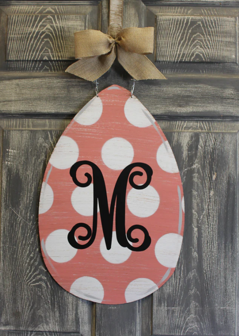 Outdoor Metal Art Polka Dot Egg (Customizable)