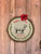 "Happy Holidays" Sheep Log End Door Hanger (Customizable)
