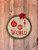 "Joy to the World" Ornament Log End Door Hanger
