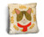 Cute Cat with Scarf Rustic Pillow