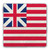 Grand Union Flag Tumbled Stone Tile