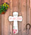 Outdoor Metal Art "Rejoice in the Lord" Cross