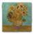 "Vase with Sunflowers" Tumbled Stone Coaster