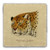 "Manchurian Leopard" Tumbled Stone Coaster