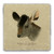 "Michie's Tufted Deer" Tumbled Stone Coaster