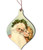 Santa with Little Girl Vintage Ornament