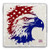 Stars and Stripes Eagle Tumbled Stone Coaster 3