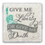 "Give Me Liberty Or Give Me Death" Tumbled Stone Coaster