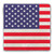 American Flag Tumbled Stone Coaster