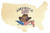 America250™ Cowboy Magnet Cutout-USA