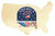 America250™ Moon Magnet Cutout-USA