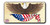 Eagle and Flag Parchment Magnet Long