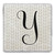 "Y" Alphabet 1 Tumbled Stone Coaster