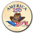 America250™ Cowboy Magnet Round
