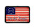 1776 USA Flag Iron-On Rectangle Patch 3