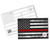 Thin Red Line Flag Postcard