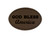 "God Bless America" Iron-On Oval Leather Patch