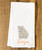 Georgia State Cities Tea Towel