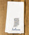 Indiana State Cities Tea Towel