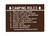 "Camping Rules" White and Brown Customizable Magnet