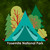 "Welcome to Our Campsite" Customizable Sticker