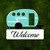 "Welcome" Camper Sticker