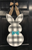 Outdoor Metal Art Plaid Rabbit (Customizable)