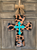 Outdoor Metal Art Animal Print Cross