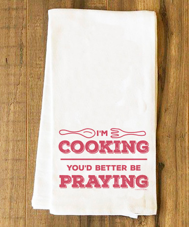 I'm Cooking Tea Towel