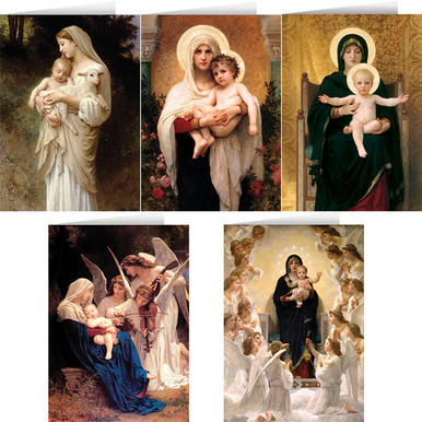 Madonna and Child Christmas Card Set 1 (25 Cards) - Nelson Gifts