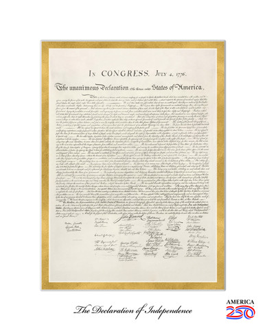 The Declaration of Independence Print - Nelson Gifts