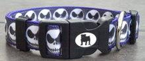 Collars are made with contoured snap lock buckle and heavy duty hardware on 1" wide webbing.All collars have a matching harness and leash to complete the look. Gently hand wash and air dry. Hand made in the USA.