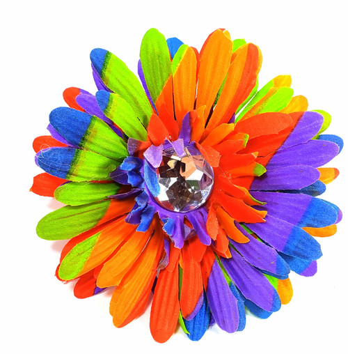 beautiful flower to add to your favorite collar, harness or leash. Comes with a velcro loop for easy changing