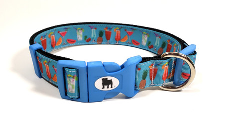 It's a Bulldog's World! All items are made with 1" wide heavy polypropylene webbing. All hardware is high grade and heavy duty. Gently hand wash and air dry. Hand made in the USA.