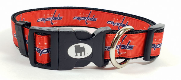 Collars are made with contoured snap lock buckle and heavy duty hardware on 1" wide webbing.All collars have a matching harness and leash to complete the look. Gently hand wash and air dry. Hand made in the USA.