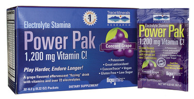 Trace Minerals Electrolyte Stamina Power Pak Concord Grape 30 Packets