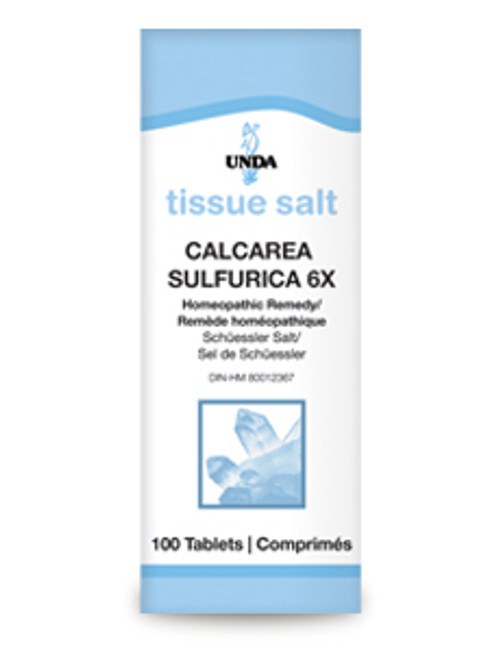 UNDA Schuessler Tissue Salts Calcarea Sulfurica 6X 100 tabs