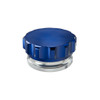 oil cap weld in blue bung with non vented billet cap