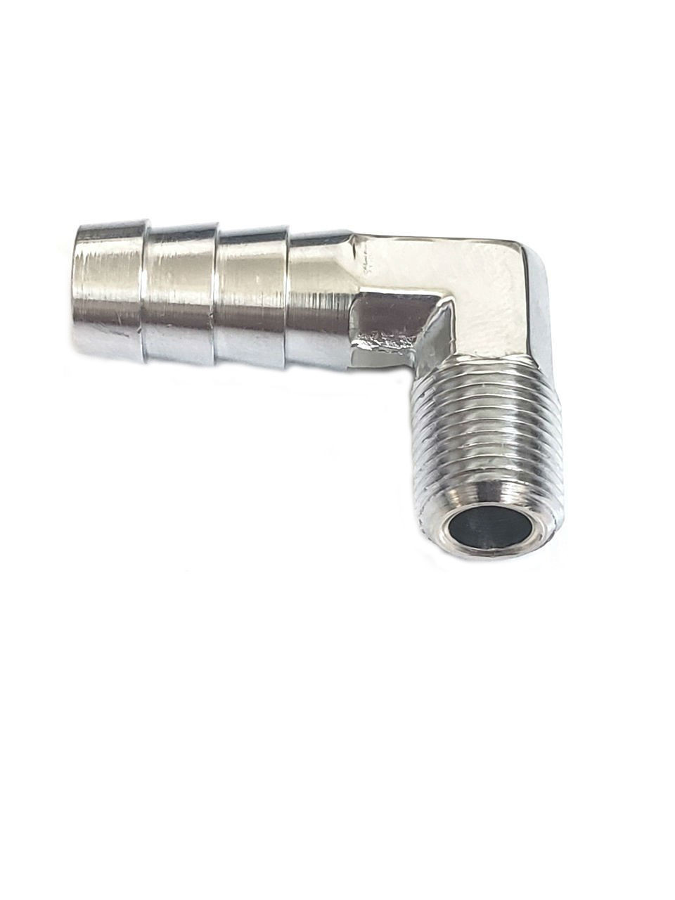 5x 1 8 Inch Npt Male Threads X 10mm Inch Barb Elbow Fuel Hose Barb