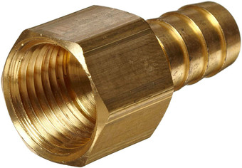 Female 3/8" NPT Brass Hose Barb Fittings (Select Size) Female 3/8" NPT Brass Hose Barb Fittings (Select Size)