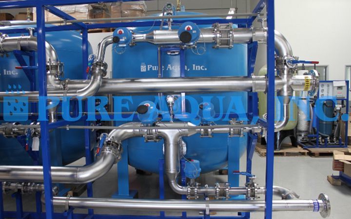 Sistema Industrial de Filtragem Montado em Suporte 120 GPM - EUA