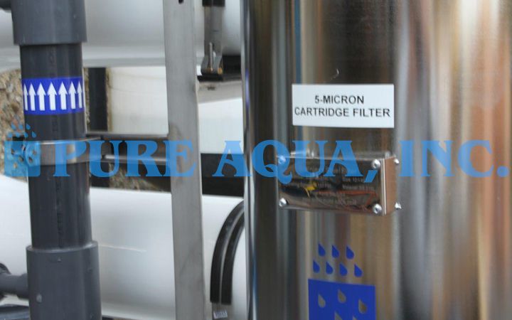 Filtragem por OR com Cartucho de Armazenamento em Aço Inoxidável 350,000 GPD - Argélia