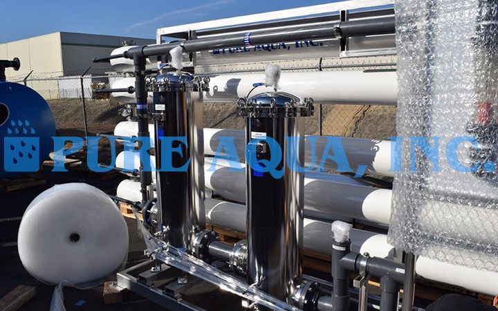 Filtragem por OR com Cartucho de Armazenamento em Aço Inoxidável 350,000 GPD - Argélia