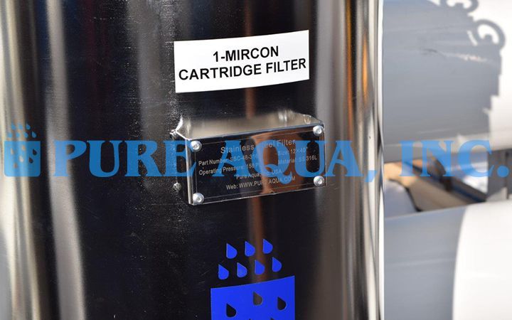 Filtragem por OR com Cartucho de Armazenamento em Aço Inoxidável 350,000 GPD - Argélia