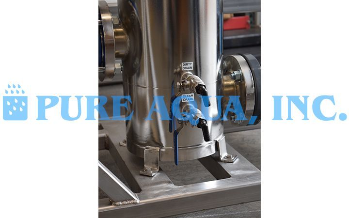 Filtragem por OR com Cartucho de Armazenamento em Aço Inoxidável 350,000 GPD - Argélia